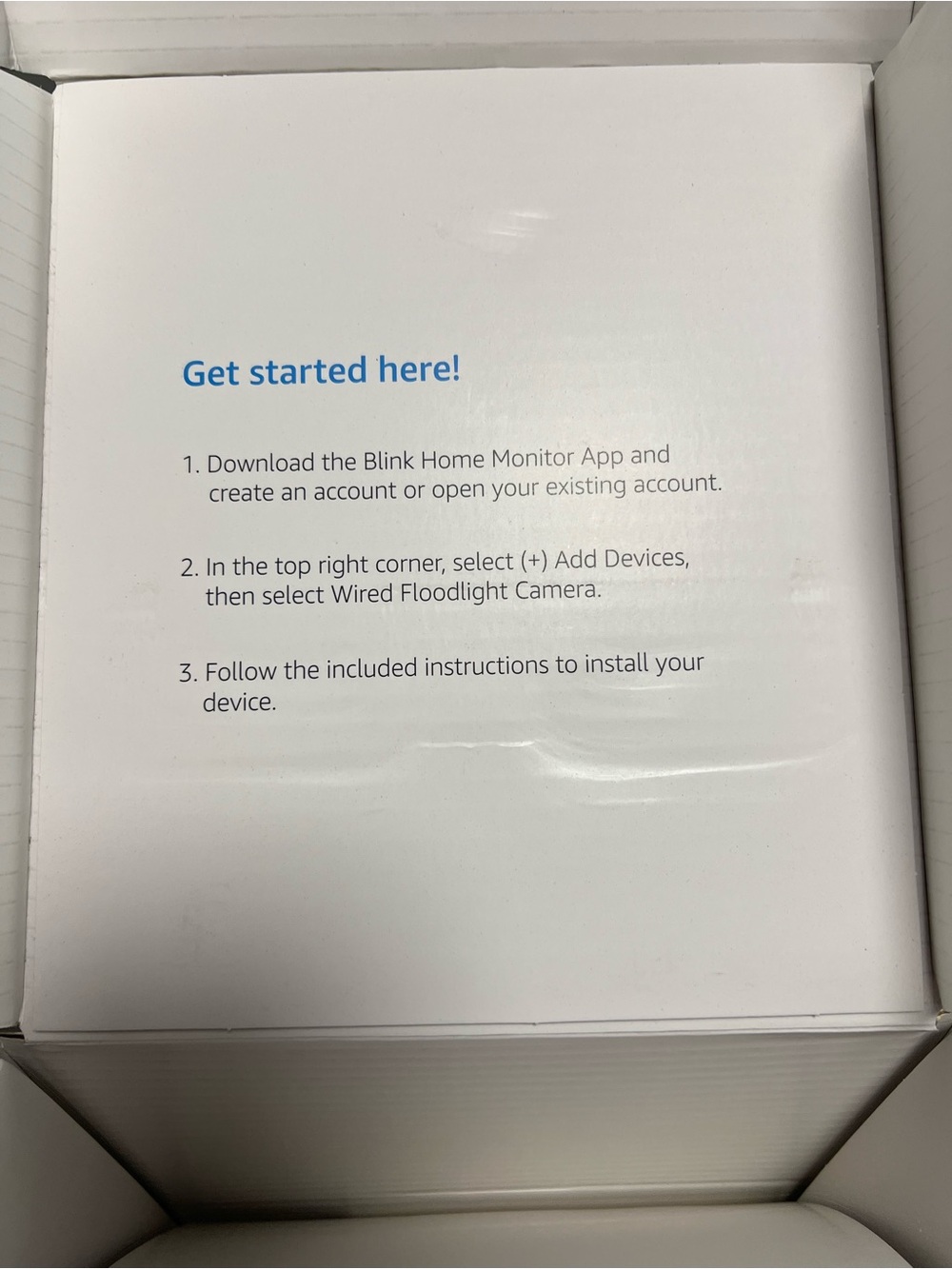 Blink Wired Floodlight Camera - White